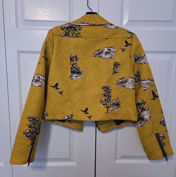 NWT Darling Yellow Motorcycle Jacket - Picture 2 of 6